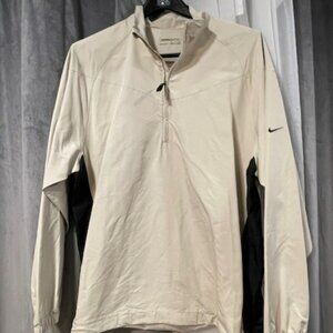 Nike GOLF Pullover (Tan and Black) Windbreaker, size XL Men's, 1/4 Zip